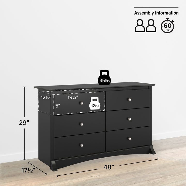 Sonoma 6-Drawer Dresser