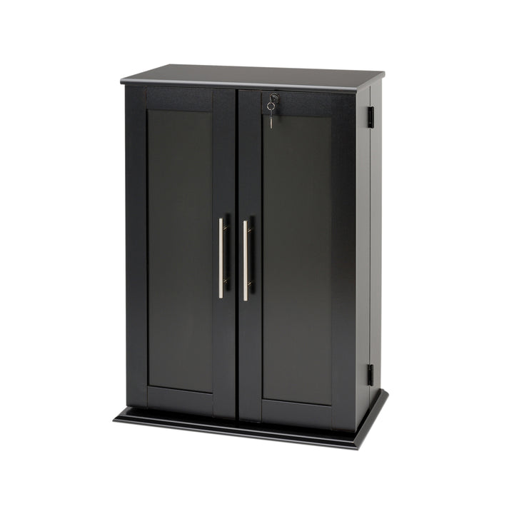 Slate Media 24" Small 2-Door Locking Media Storage