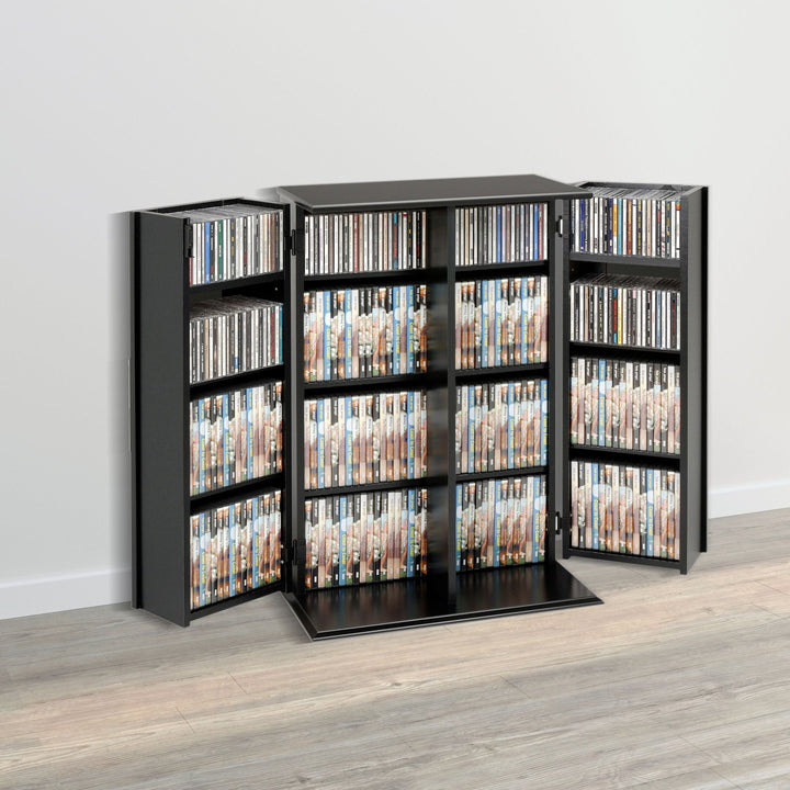 Slate Media 24" Small 2-Door Locking Media Storage