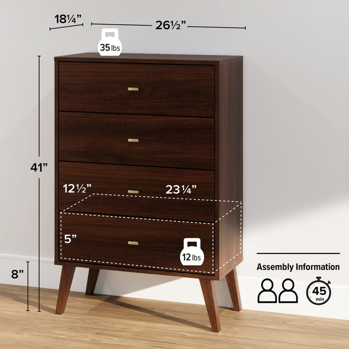 Milo 4-Drawer Chest