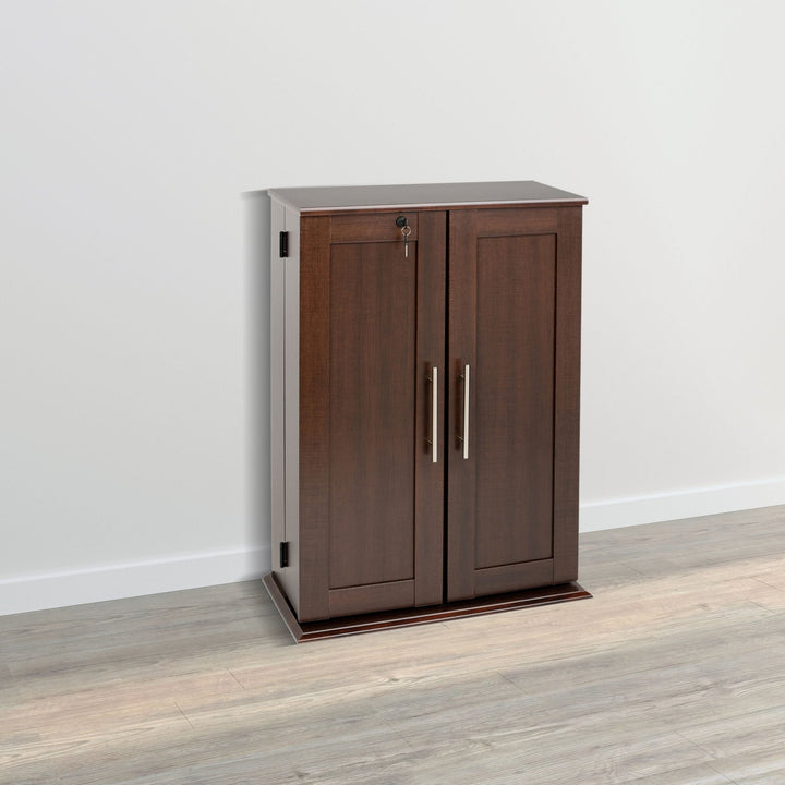 Slate Media 24" Small 2-Door Locking Media Storage