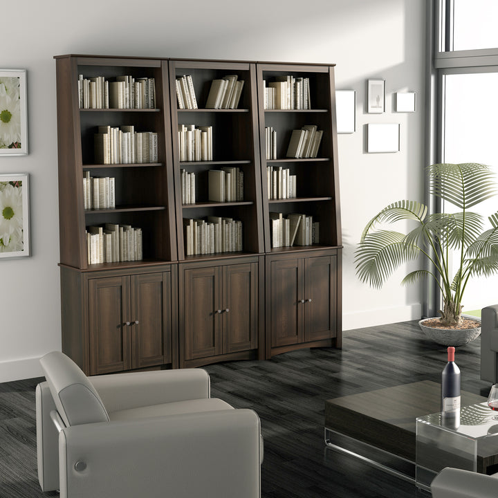 Sonoma 80" Slanted Panel Door Bookcase