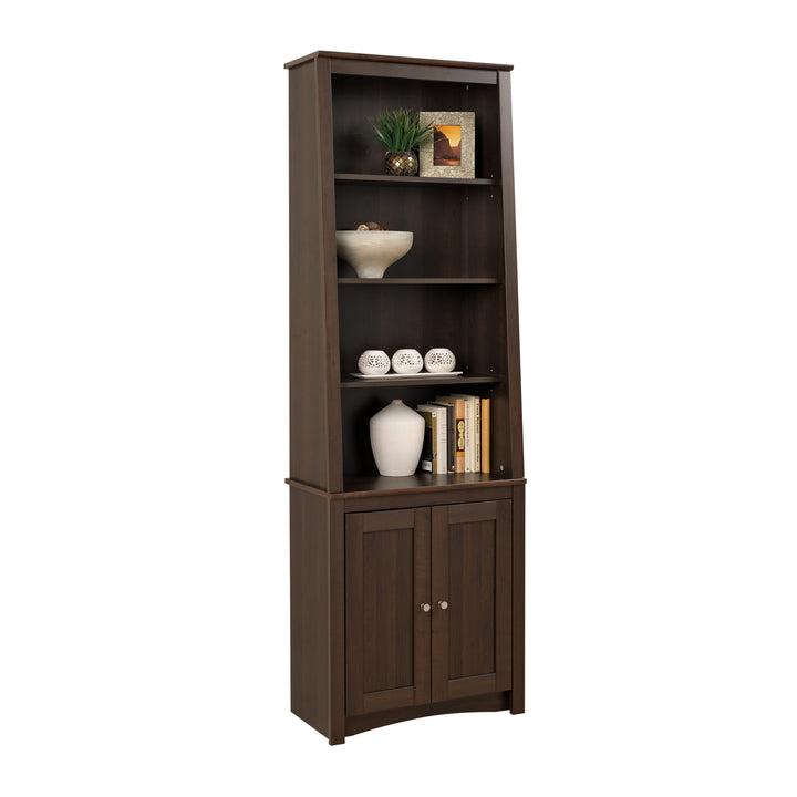 Sonoma 80" Slanted Panel Door Bookcase