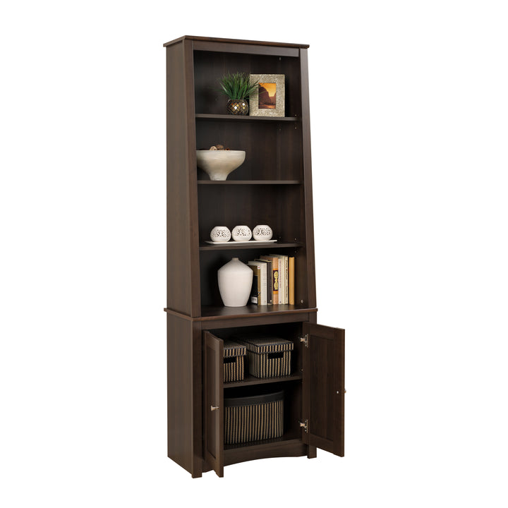 Sonoma 80" Slanted Panel Door Bookcase