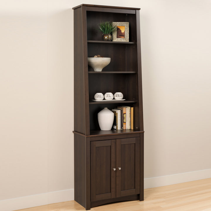 Sonoma 80" Slanted Panel Door Bookcase