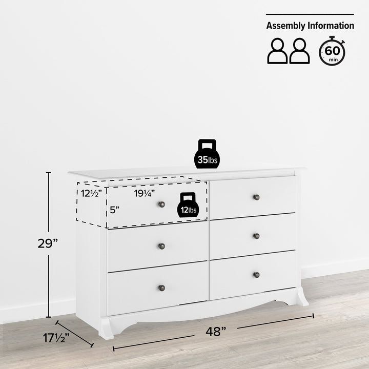 Sonoma 6-Drawer Dresser