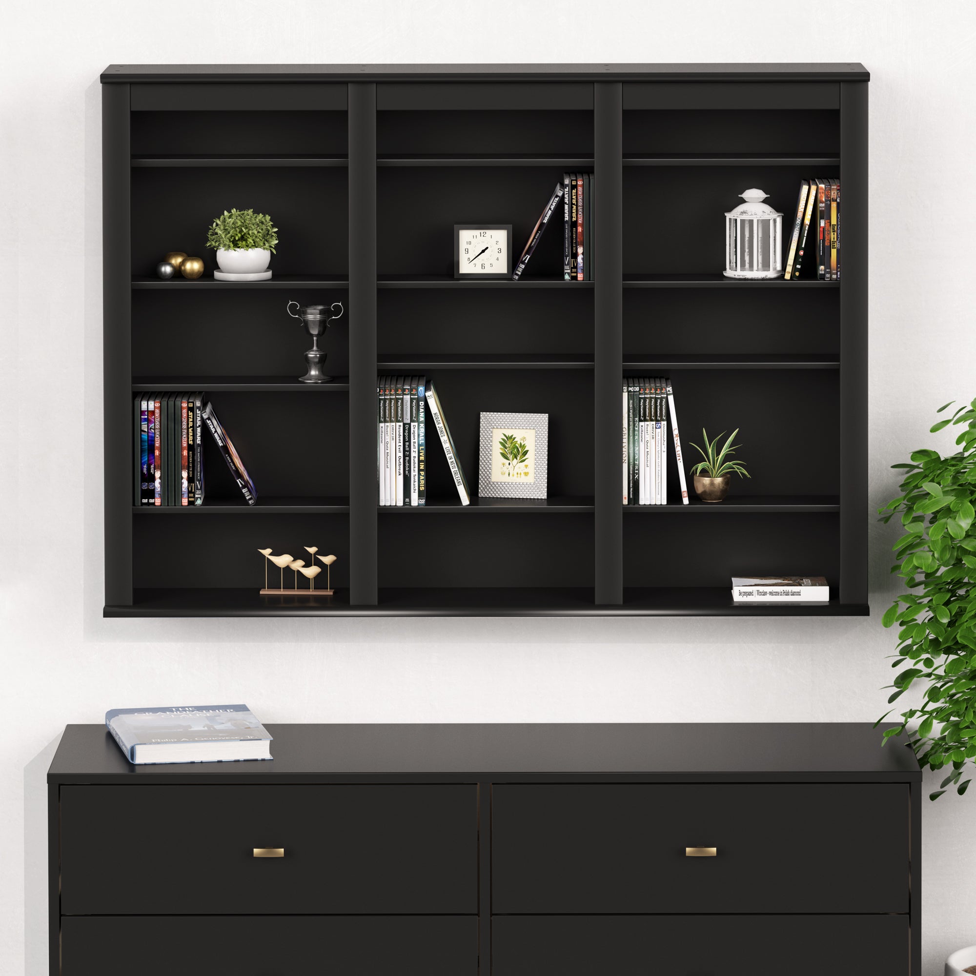 Slate Media 47" Triple Wall Mounted Media Storage - Thumbnail 4