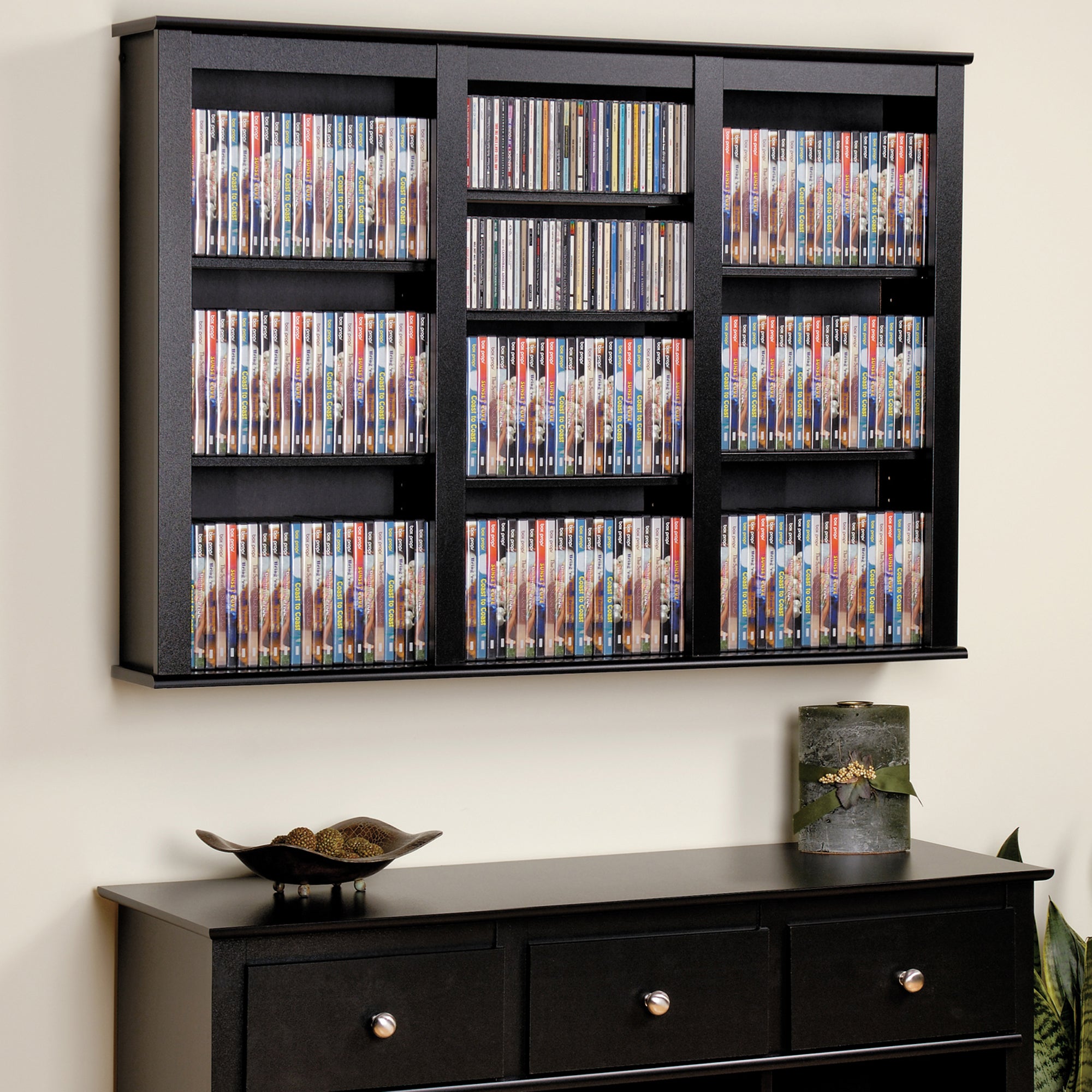 Slate Media 47" Triple Wall Mounted Media Storage - Thumbnail 5