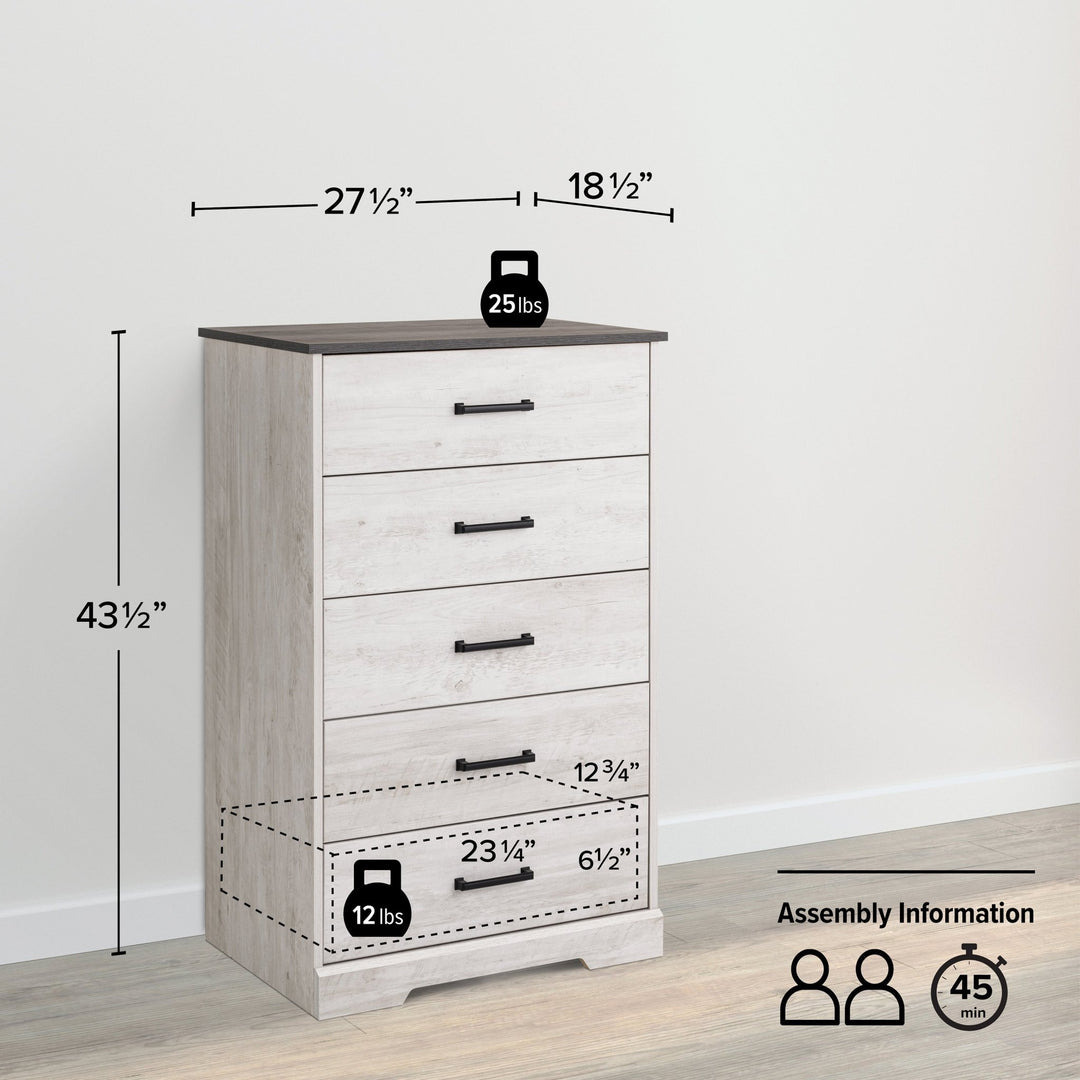 Rustic Ridge 5-Drawer Chest