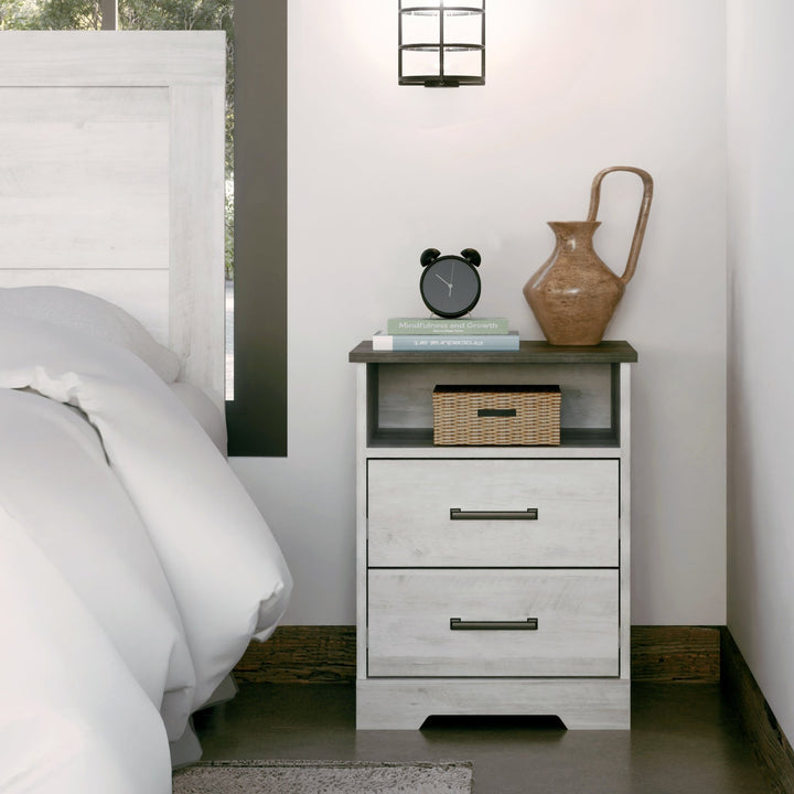 Rustic Ridge 2-Drawer Nightstand