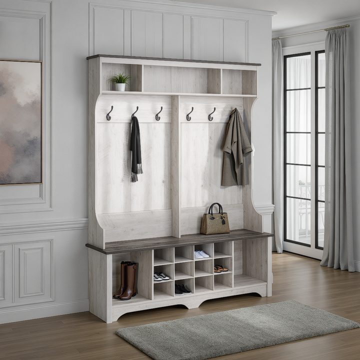 Rustic Ridge 60" Shoe Storage