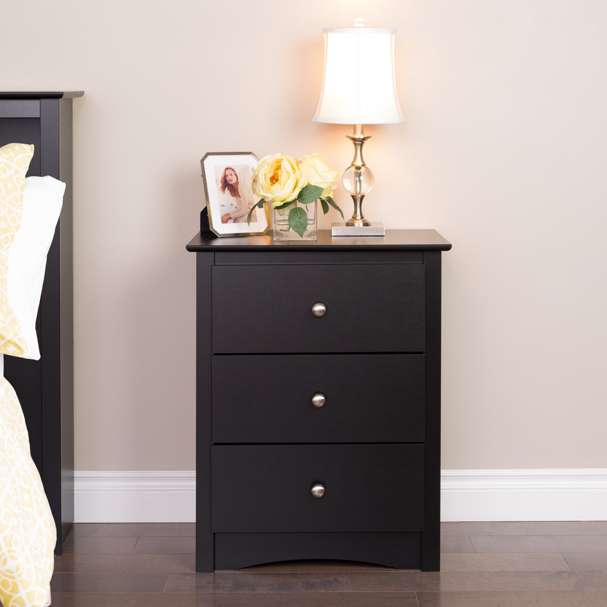 Sonoma 3-Drawer Nightstand – Prepac Furniture