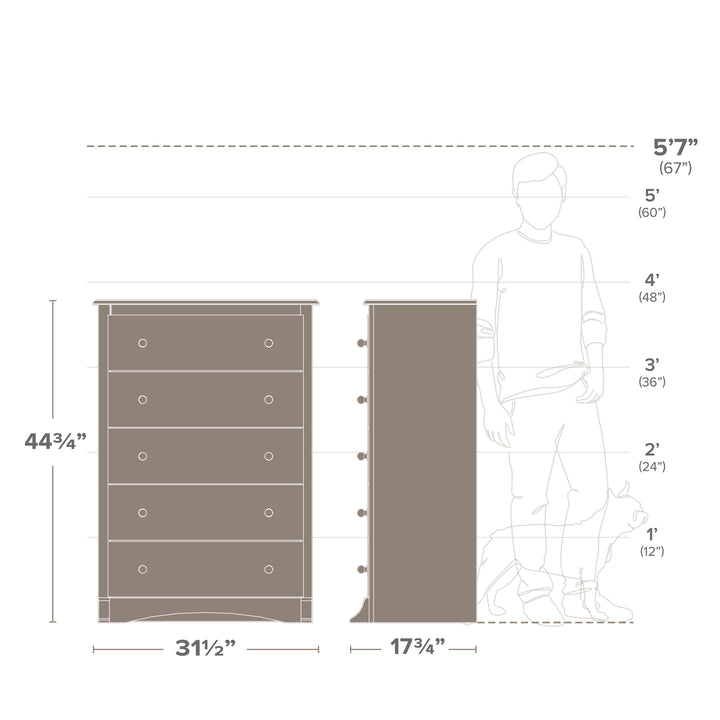 Sonoma 5-Drawer Chest