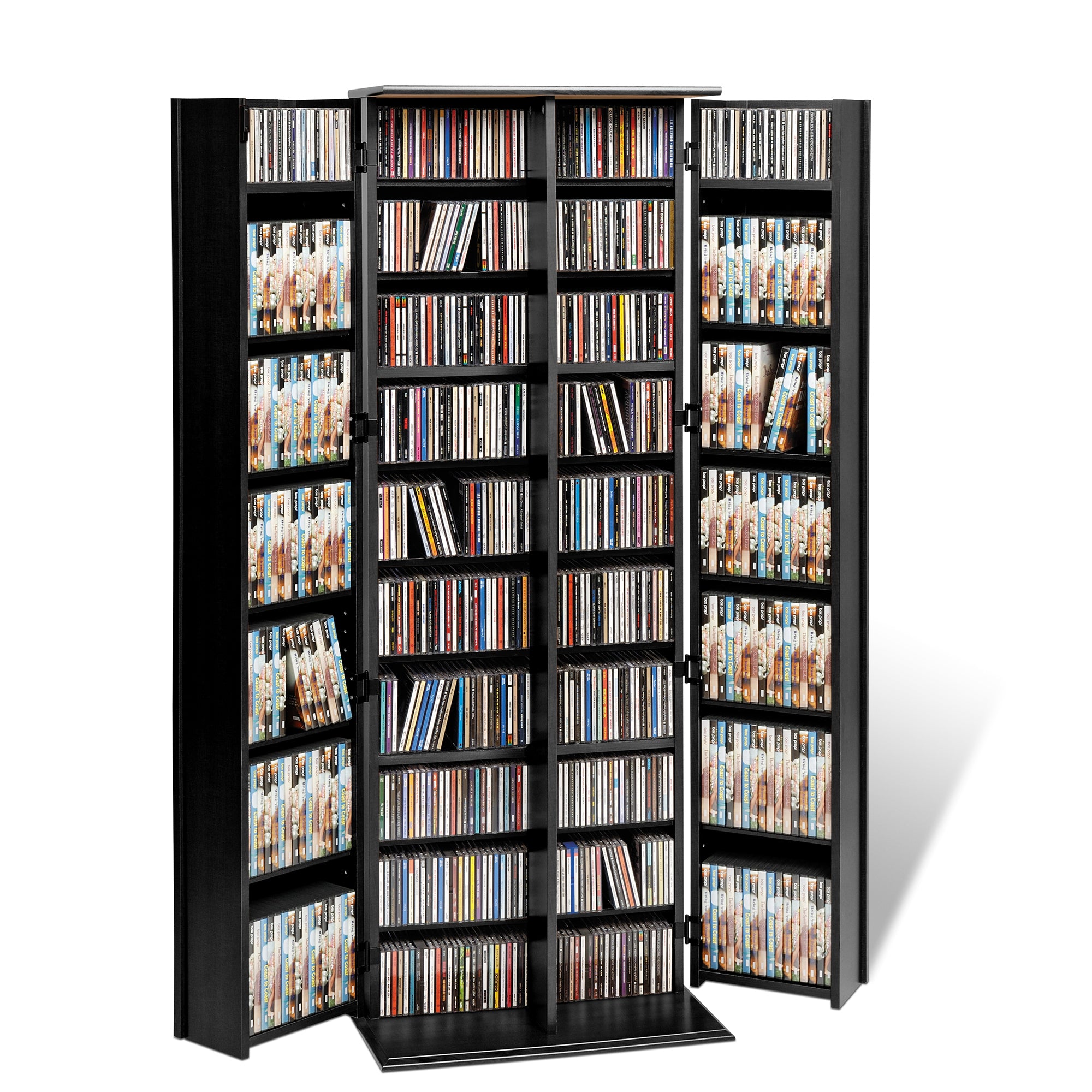 Slate Media 24" 2-Door Locking Panel Door Media Storage