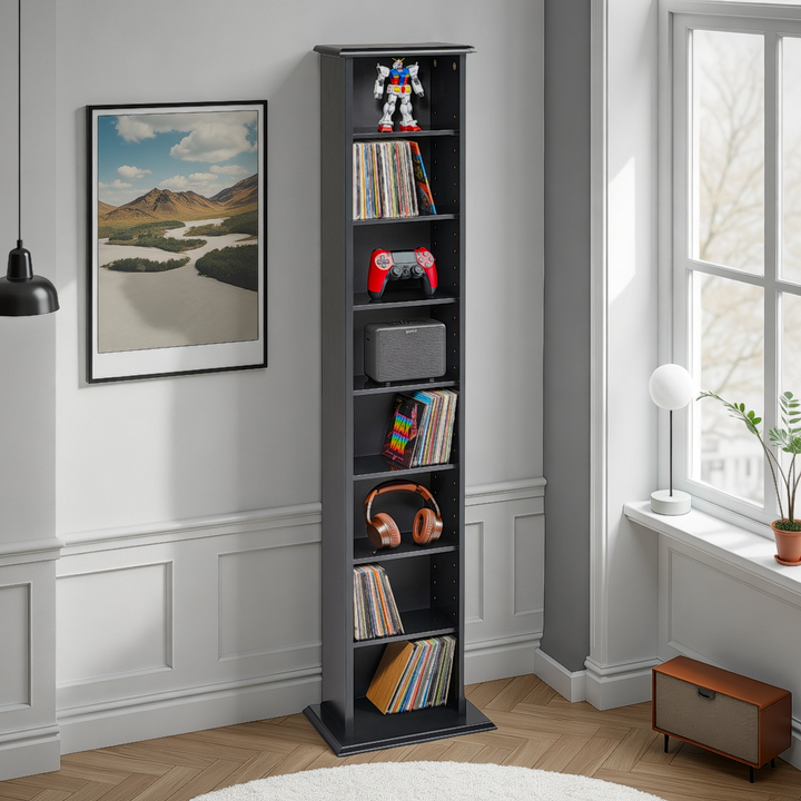 Slate Media 13" Single Tower Media Storage