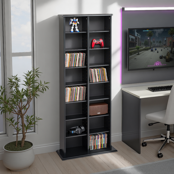 Slate Media 22" Double Tower Media Storage