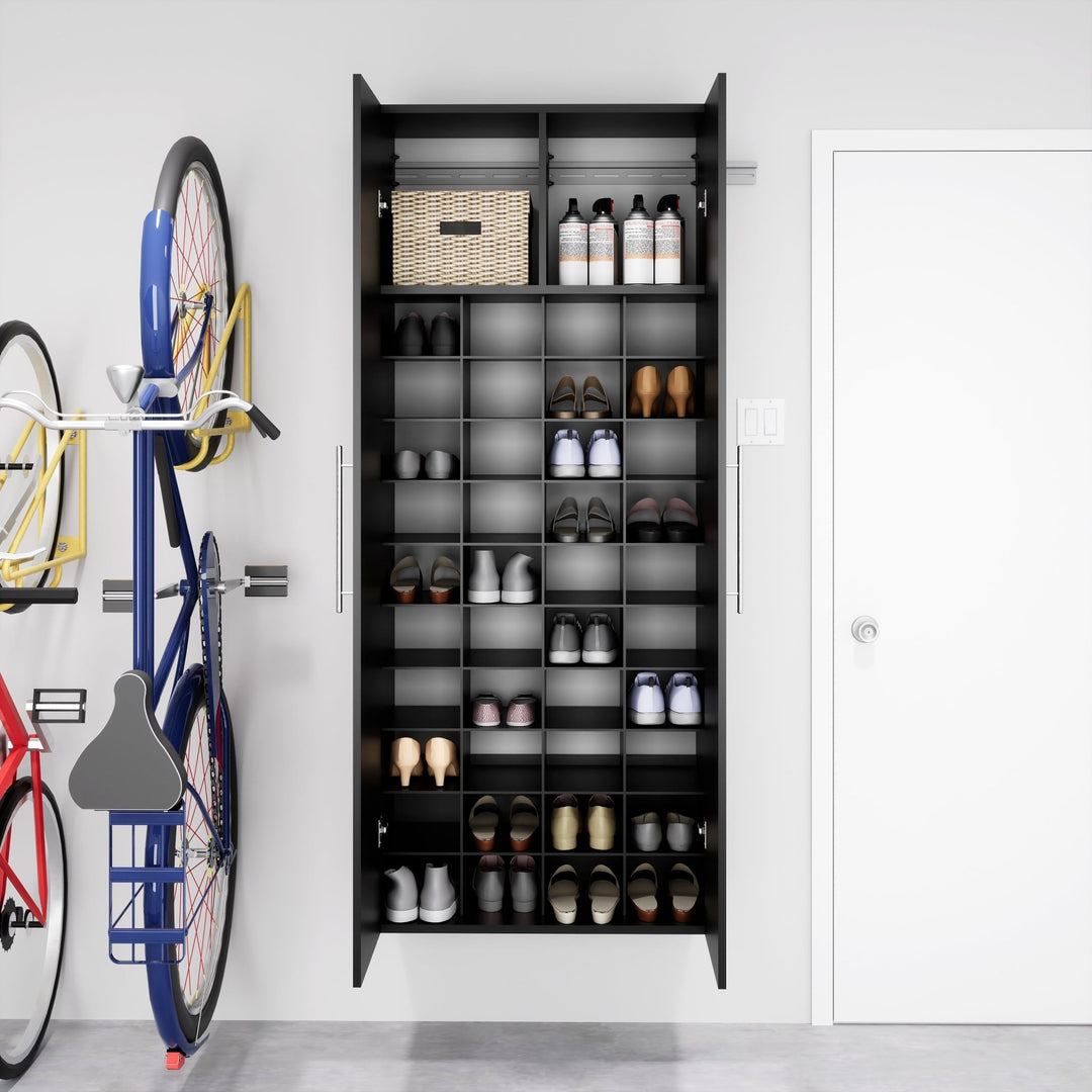 Shoe Bench Covered Shoe Rack For Garage Gladiator 54 W X 20 H X 18