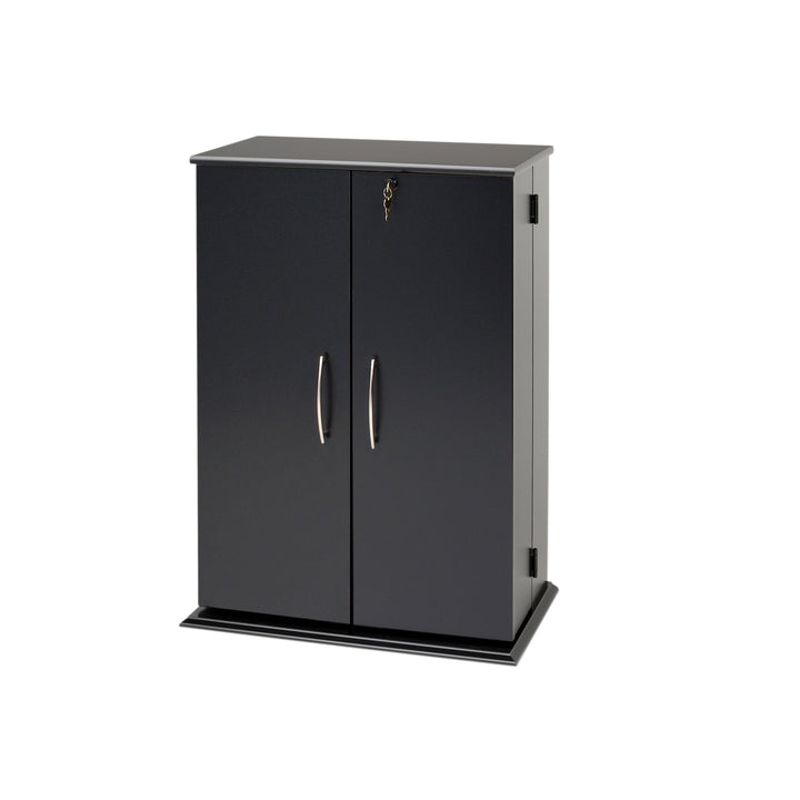 Slate Media 24" 2-Door Locking Panel Door Media Storage