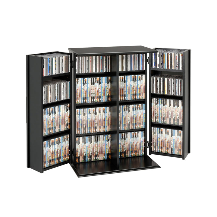 Slate Media 24" 2-Door Locking Panel Door Media Storage