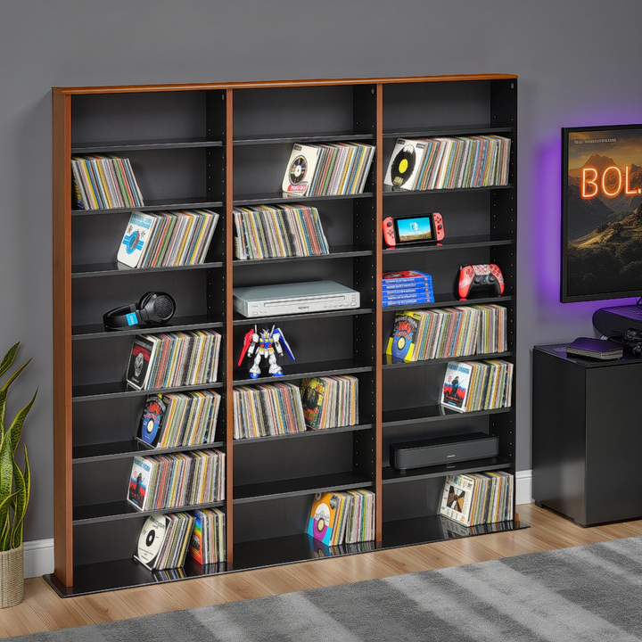 Slate Media 56" Triple Tower Media Storage