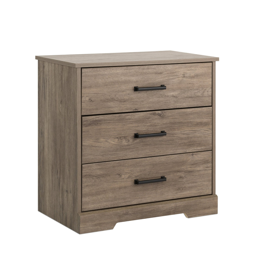 Rustic Ridge 3-Drawer Nightstand