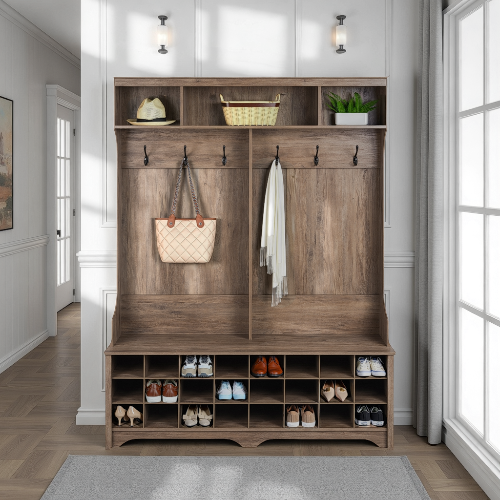 Sonoma 60" Hall Tree Shoe Storage
