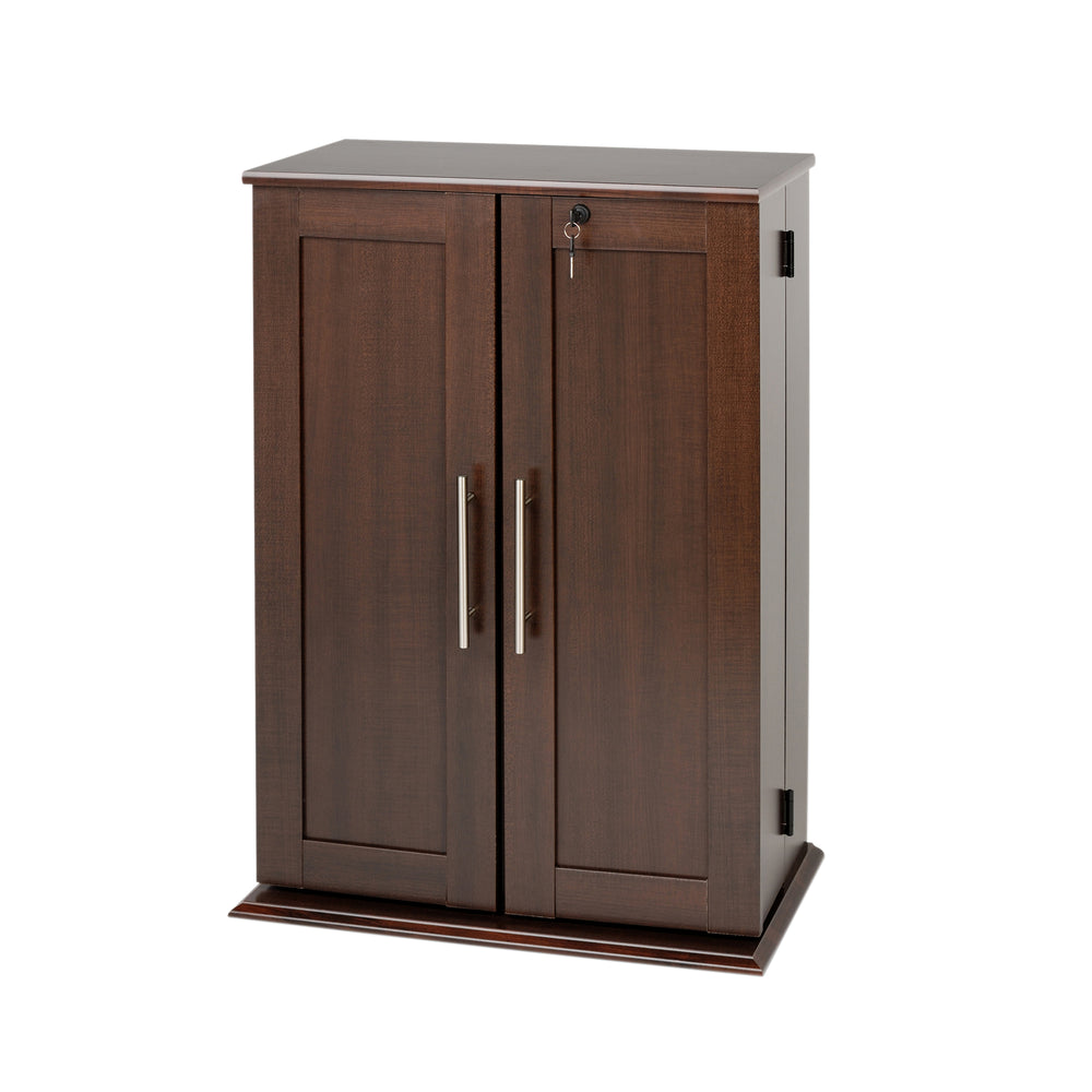 Slate Media 24" Small 2-Door Locking Media Storage