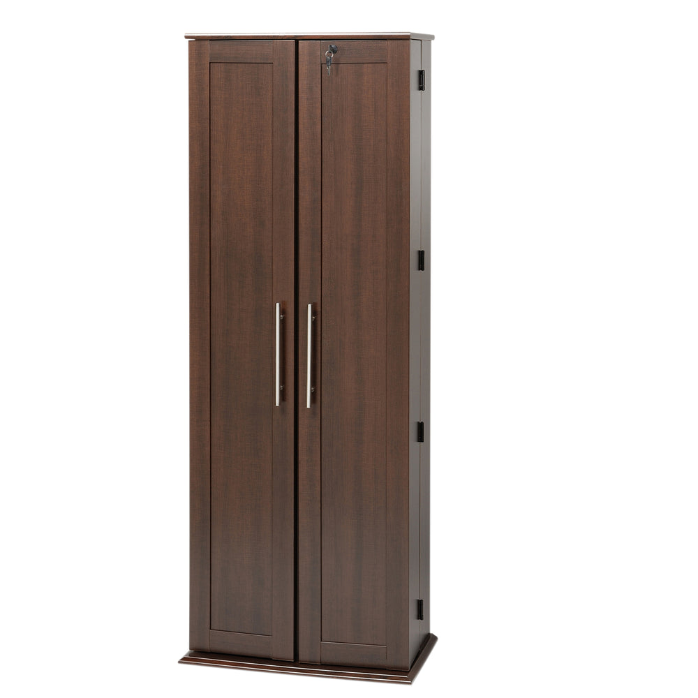 Slate Media 24" 2-Door Locking Media Storage