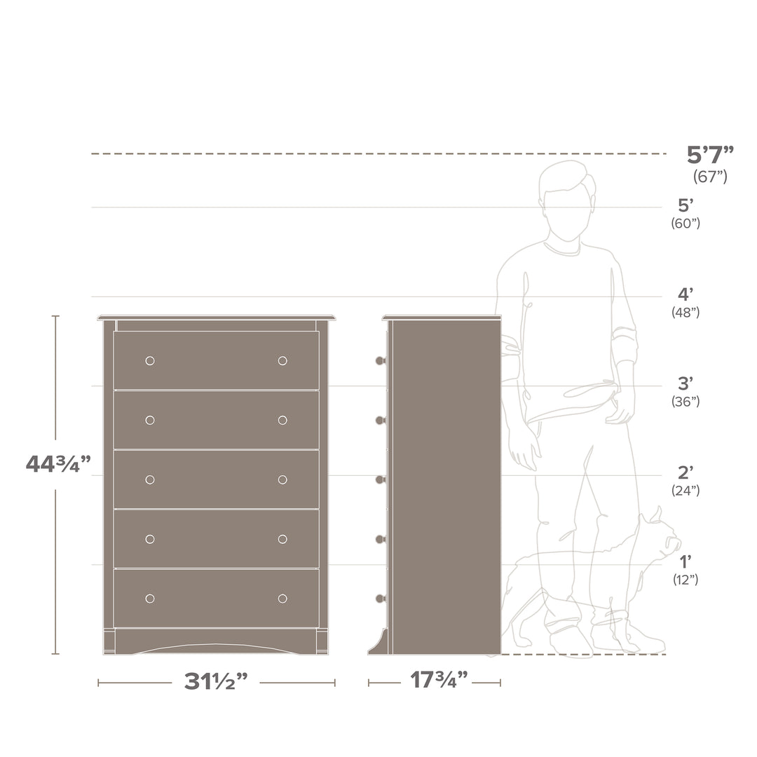 Sonoma 5-Drawer Chest