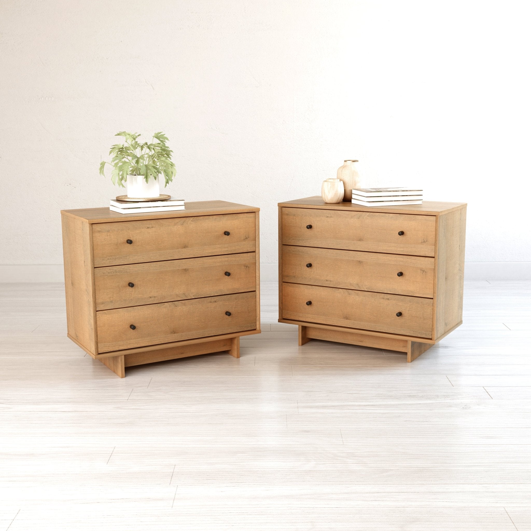 Finnley 3-Drawer Nightstand (Set of 2) – Prepac Furniture