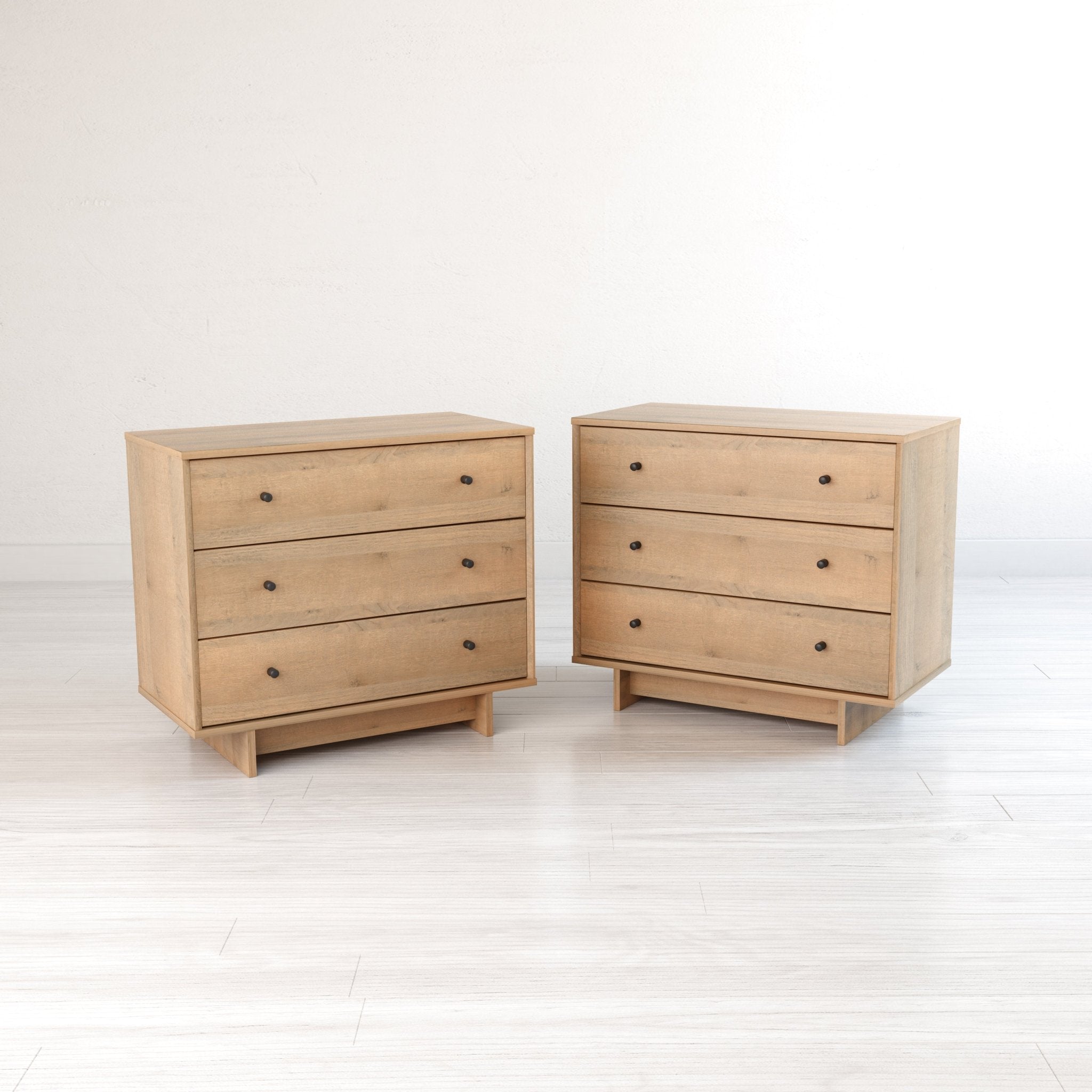 None！！ Finnley 3-Drawer Nightstand (Set of 2) – Prepac Furniture