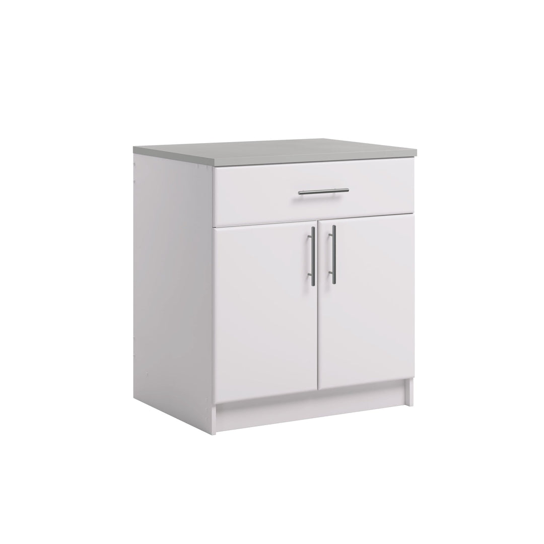 Elite 32" 2-Door Base Storage Cabinet with Drawer
