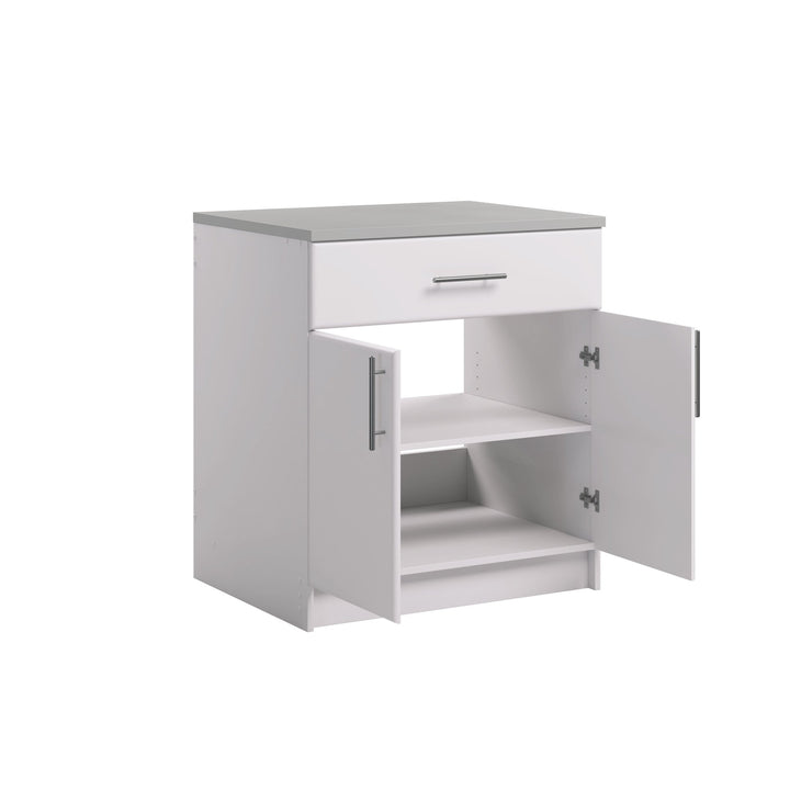 Elite 32" 2-Door Base Storage Cabinet with Drawer