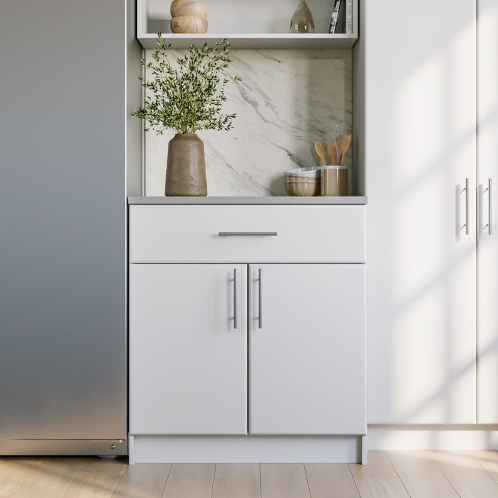Elite 32" 2-Door Base Storage Cabinet with Drawer