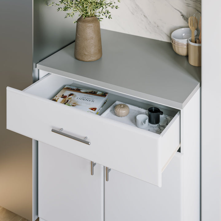 Elite 32" 2-Door Base Storage Cabinet with Drawer