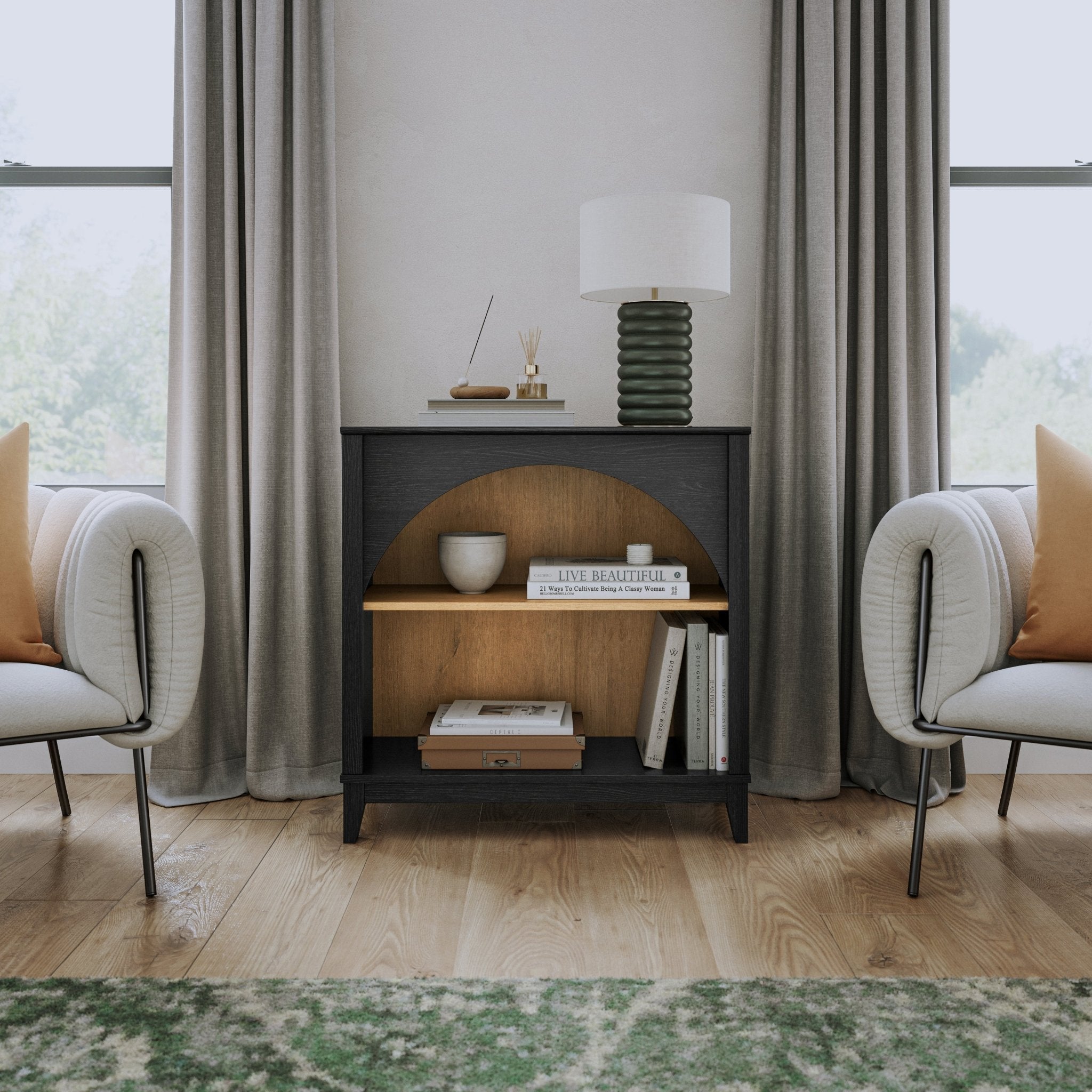 Ark 32.5" Arched Bookcase - Thumbnail 4