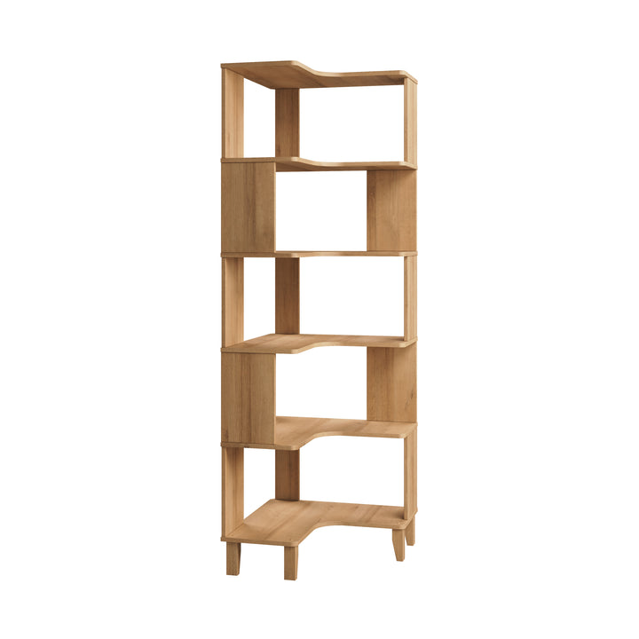 Nordik 71.5" Corner Bookcase