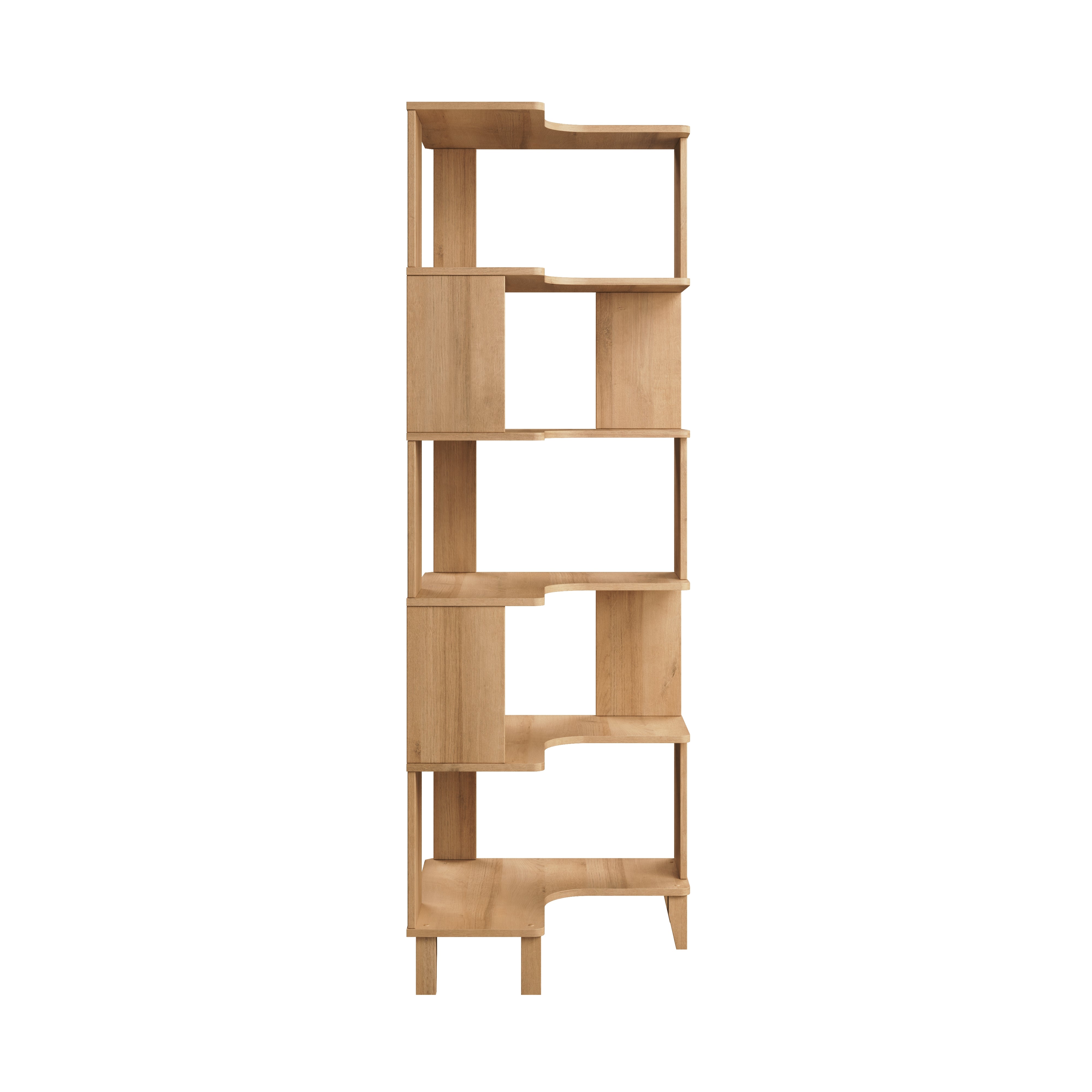 Nordik 71.5" Corner Bookcase