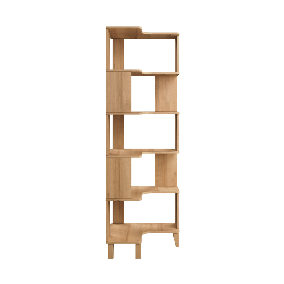 Nordik 71.5" Corner Bookcase
