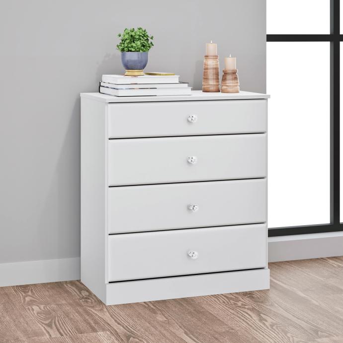 テラクレスタ Astrid 4-Drawer Chest – Prepac Furniture