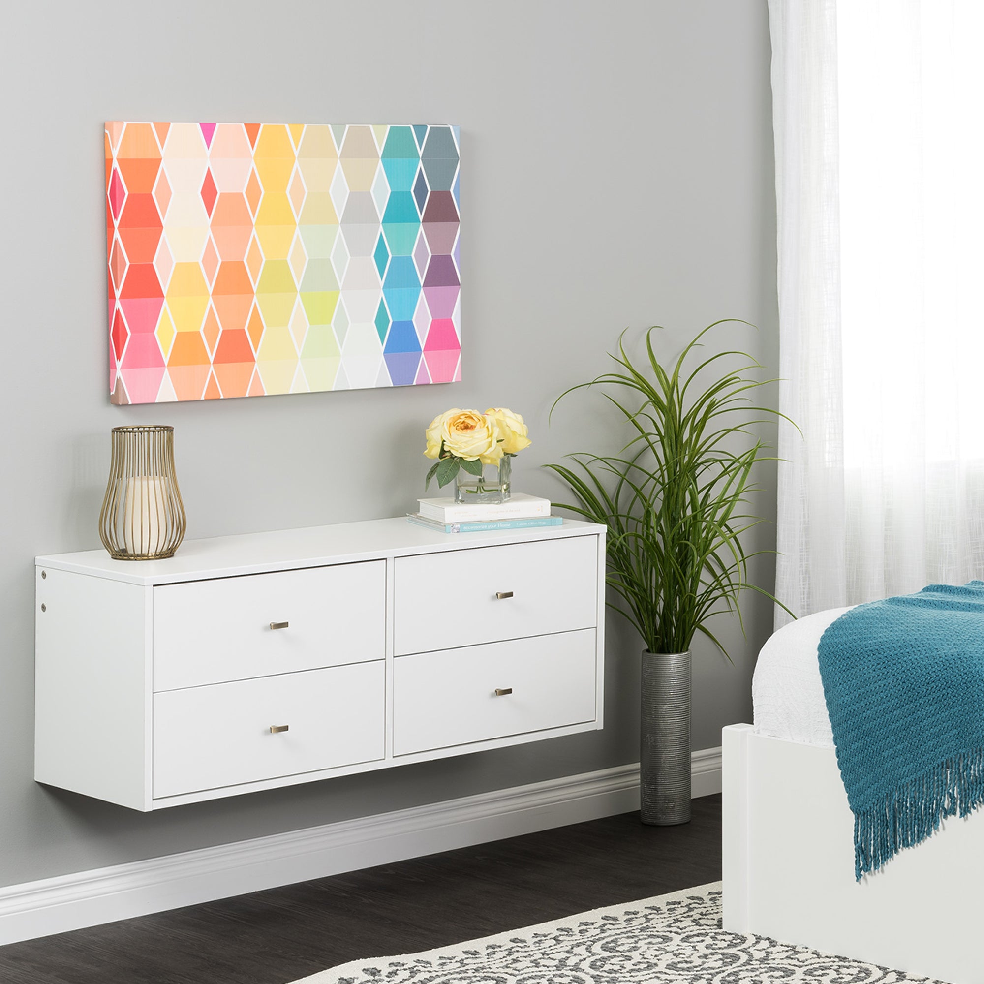 Sonoma 4-Drawer Floating Dresser - Thumbnail 4