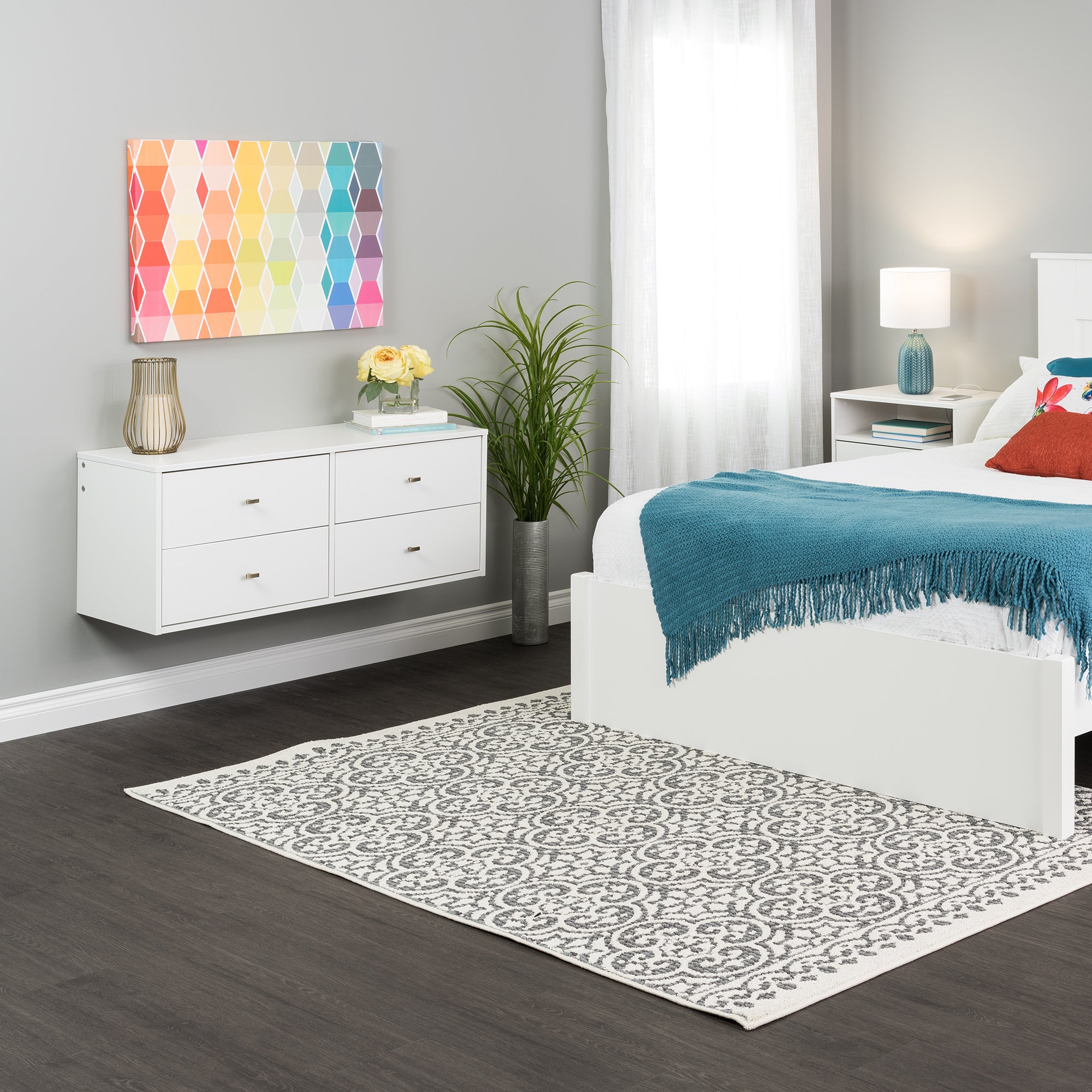 Sonoma 4-Drawer Floating Dresser - Thumbnail 2