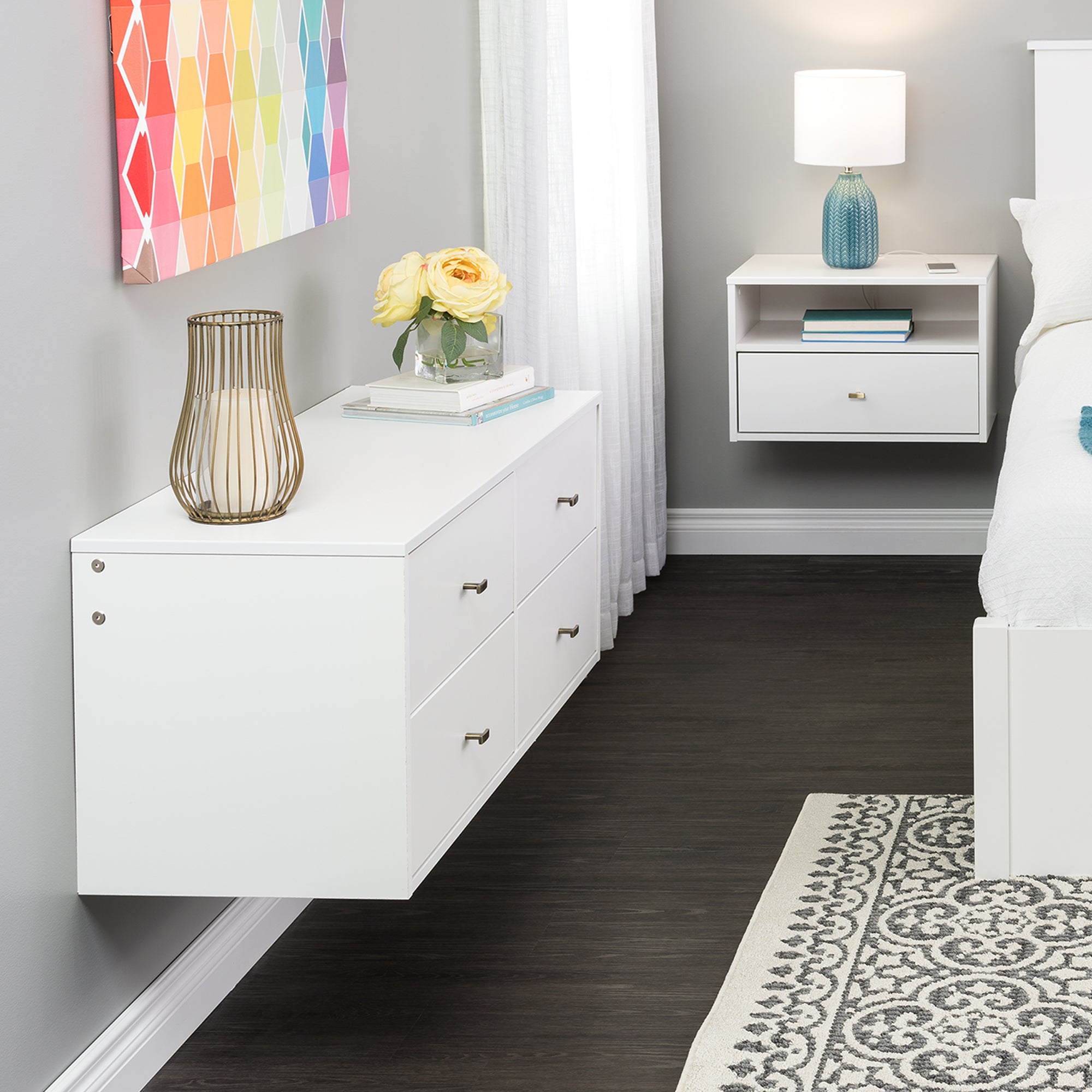 Sonoma 4-Drawer Floating Dresser