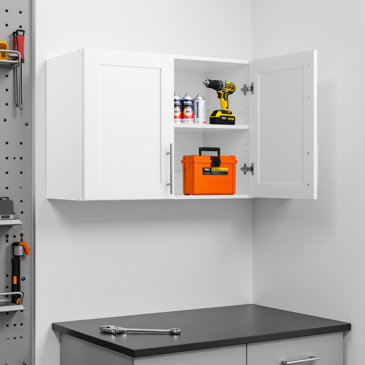 Elite 32" 2-Door Panel Upper Storage Cabinet