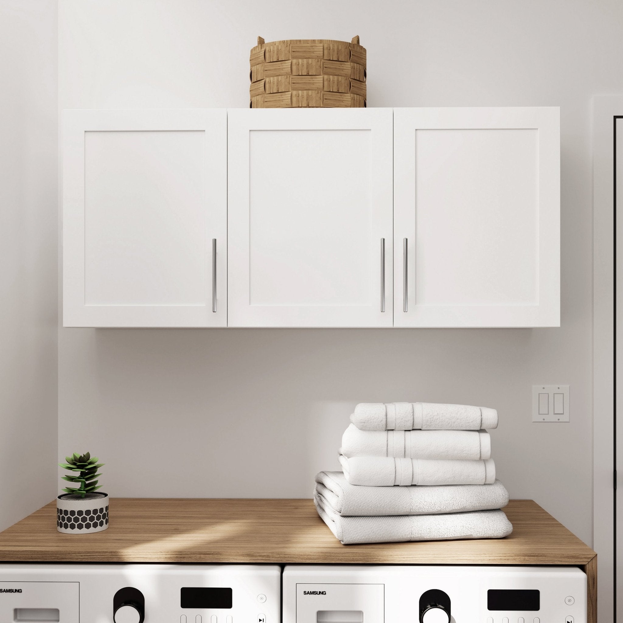 Elite 54" 3-Door Panel Upper Storage Cabinet - Thumbnail 5