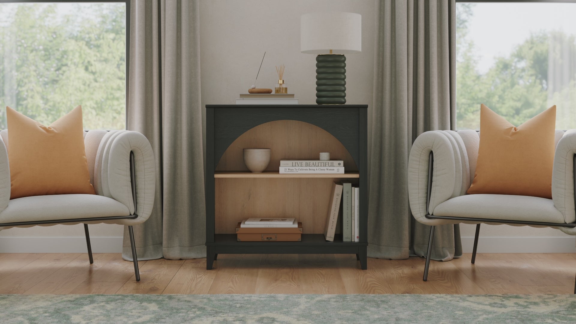 Ark 32.5" Arched Bookcase - Thumbnail 3