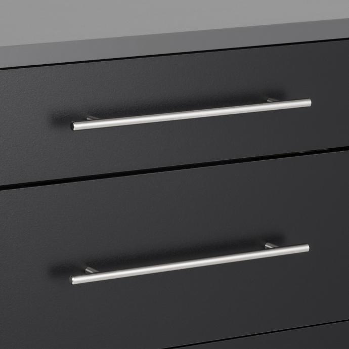Black HangUps 3-Drawer Base Storage Cabinet detail