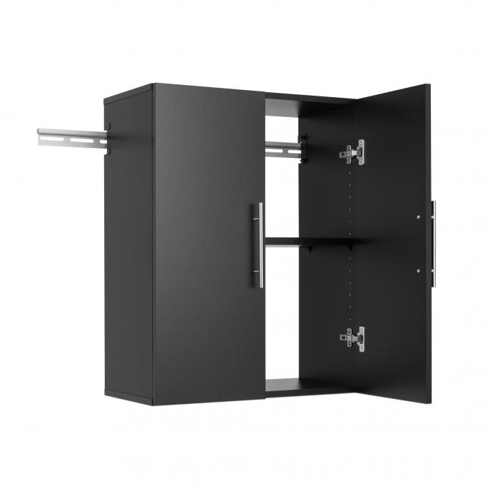HangUps 24" Upper Storage Cabinet, Black 