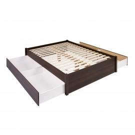 Platform Storage Beds Prepac Mfg, Full Xl Bed Frame With Storage